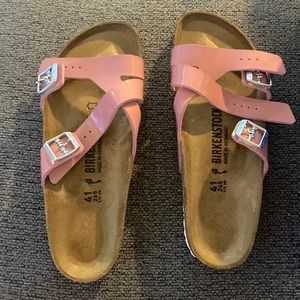 Birkenstock size 41 narrow Yao Balance in Patent Old Rose